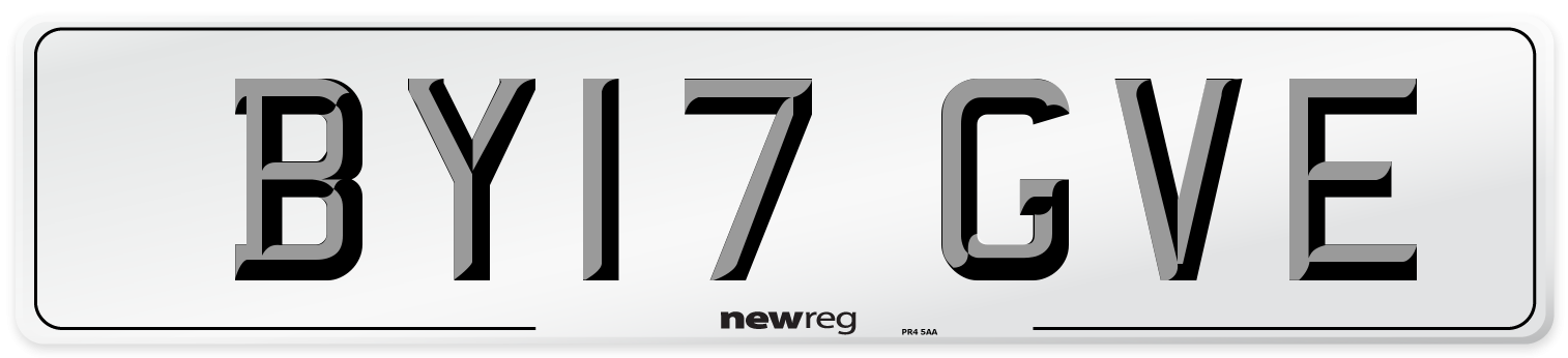 BY17 GVE Number Plate from New Reg